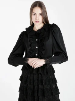 Solada Camicia elegante da donna con rouge in pizzo