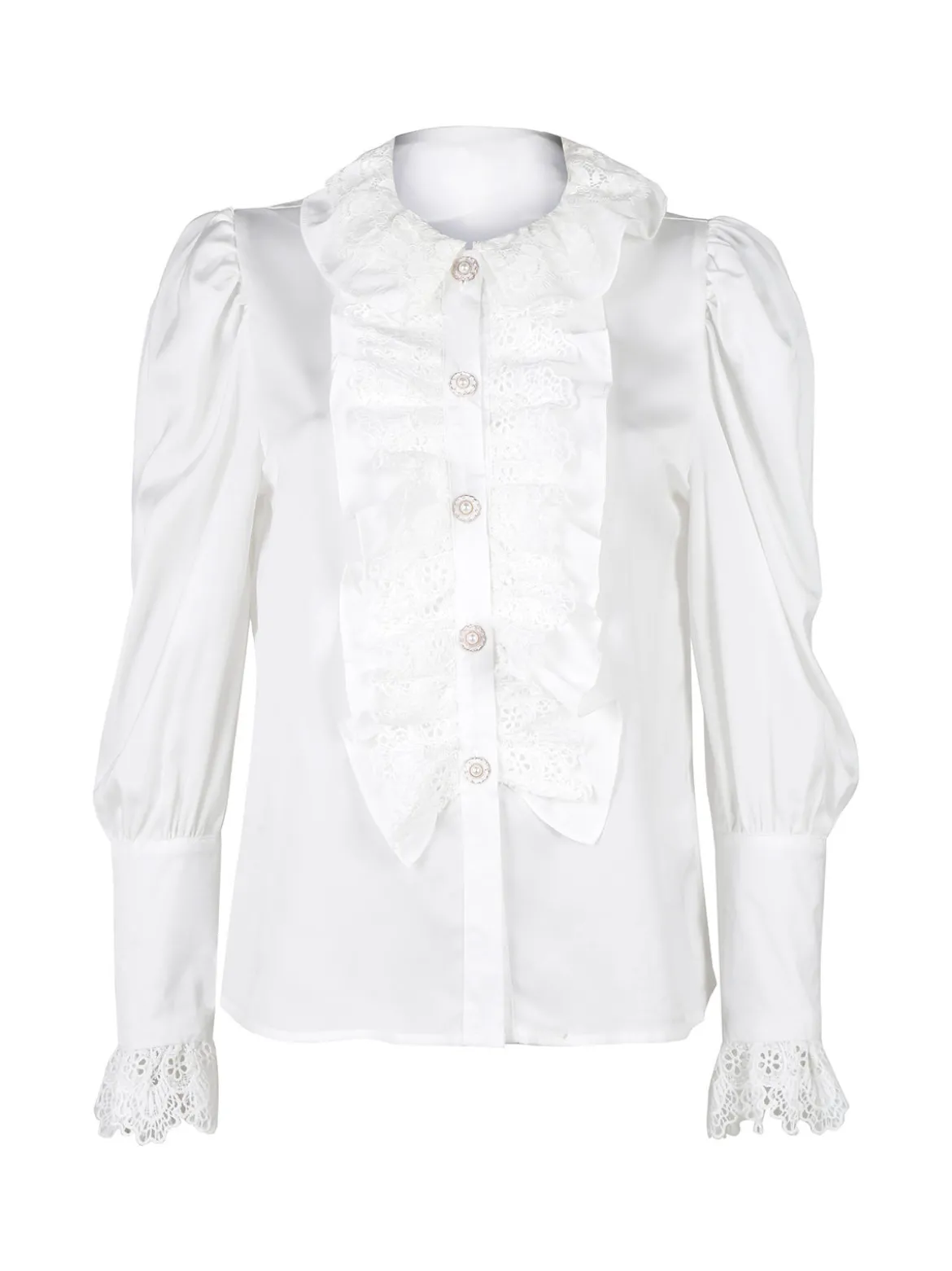 Solada Camicia elegante da donna con rouge in pizzo