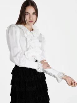Solada Camicia elegante da donna con rouge in pizzo
