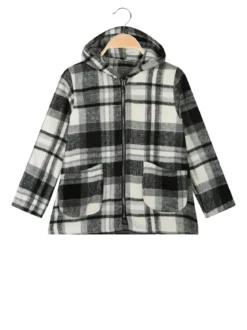 Solada Camicia giacca bambina con cappuccio e zip