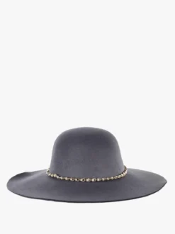 Solada Cappello a tesa larga con perle