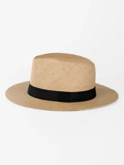 Solada Cappello panama di carta con nastro
