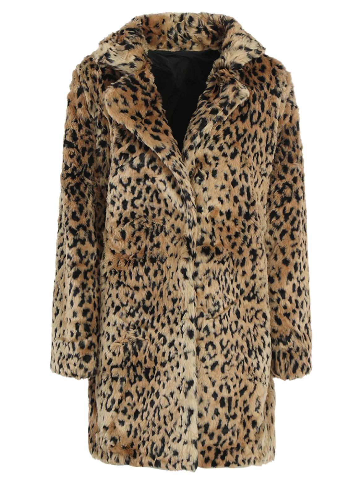 Solada Cappotto donna leopardato in ecopelliccia