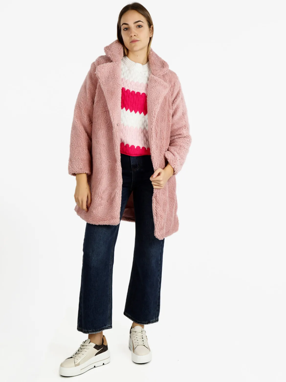Solada Cappotto donna teddy oversize