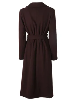 Solada Cappotto lungo da donna con chiusura doppiopetto - moro