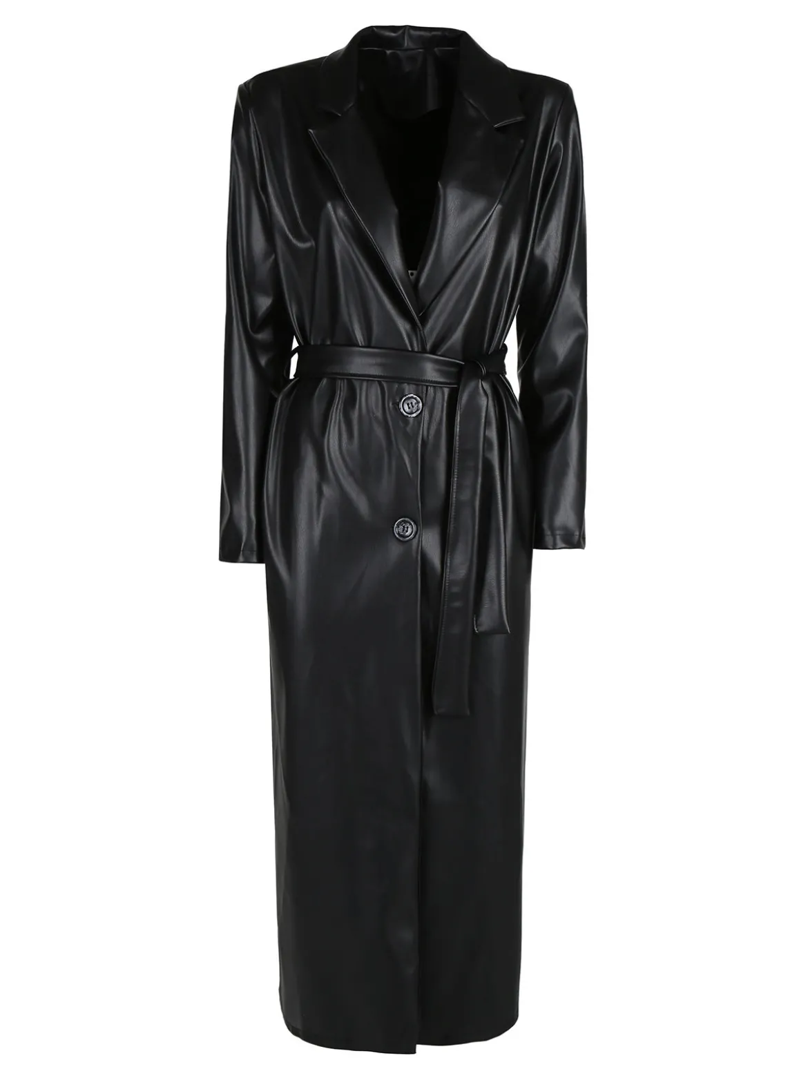 Solada Cappotto lungo da donna in ecopelle