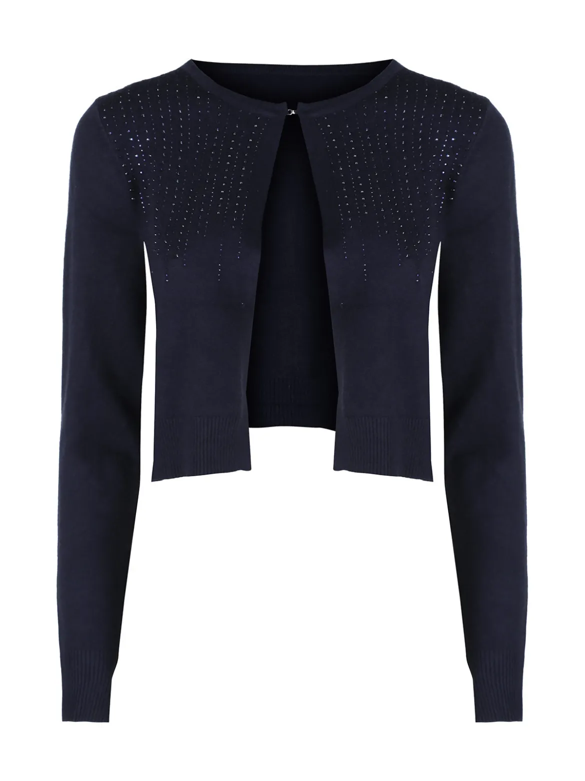 Solada Cardigan aperto da donna in maglia con strass