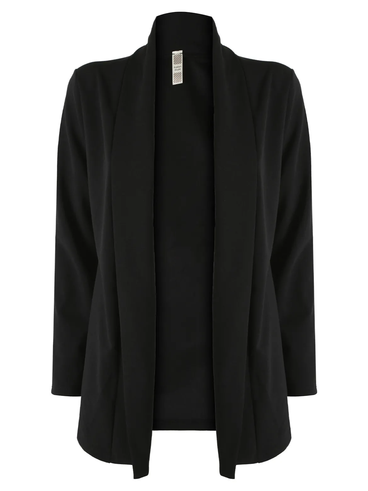 Solada Cardigan donna aperto a maniche lunghe - nero