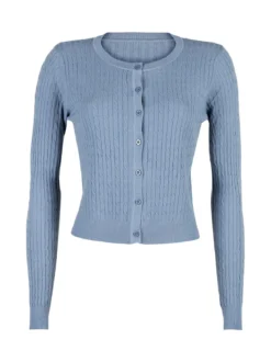 Solada Cardigan donna a trecce con bottoni