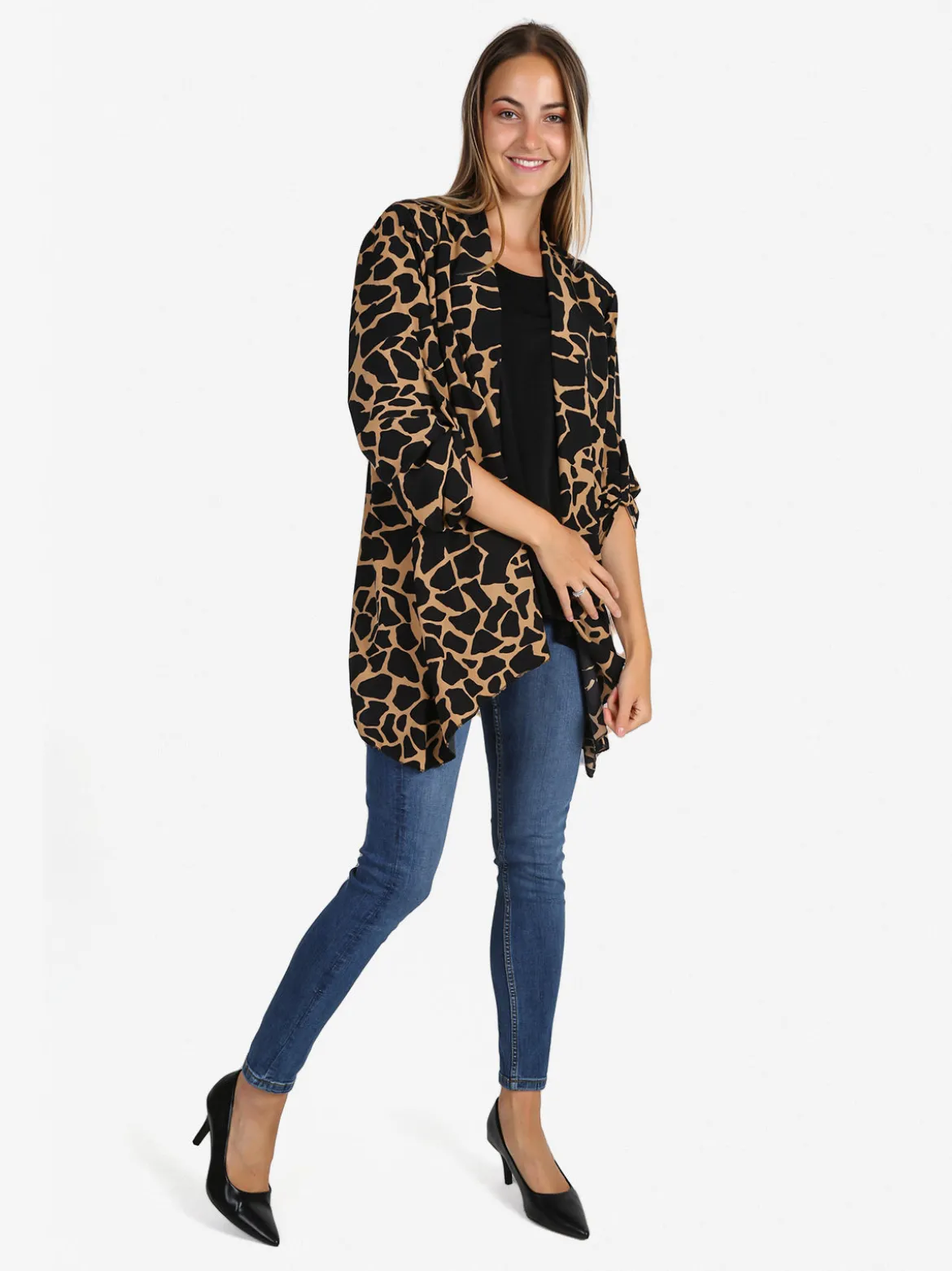 Solada Cardigan donna con top - cammello