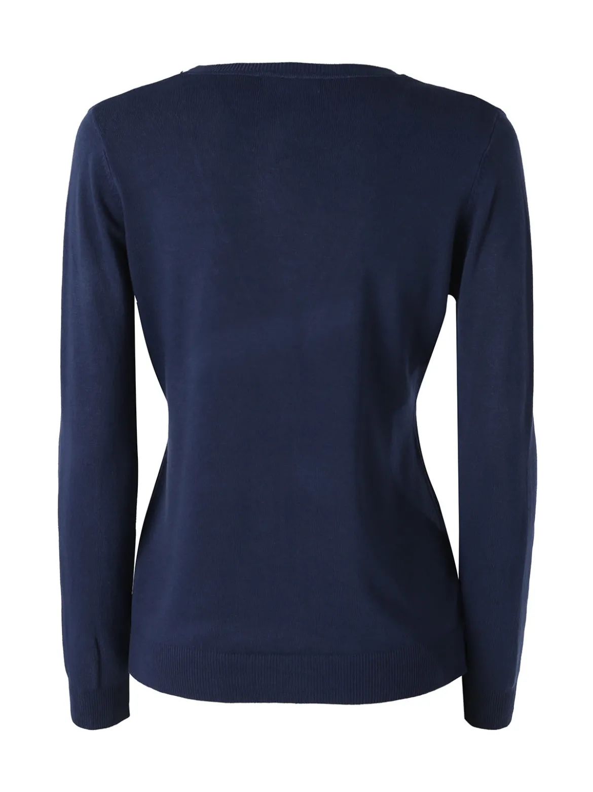 Solada Cardigan donna in maglia con bottoni - blu scuro