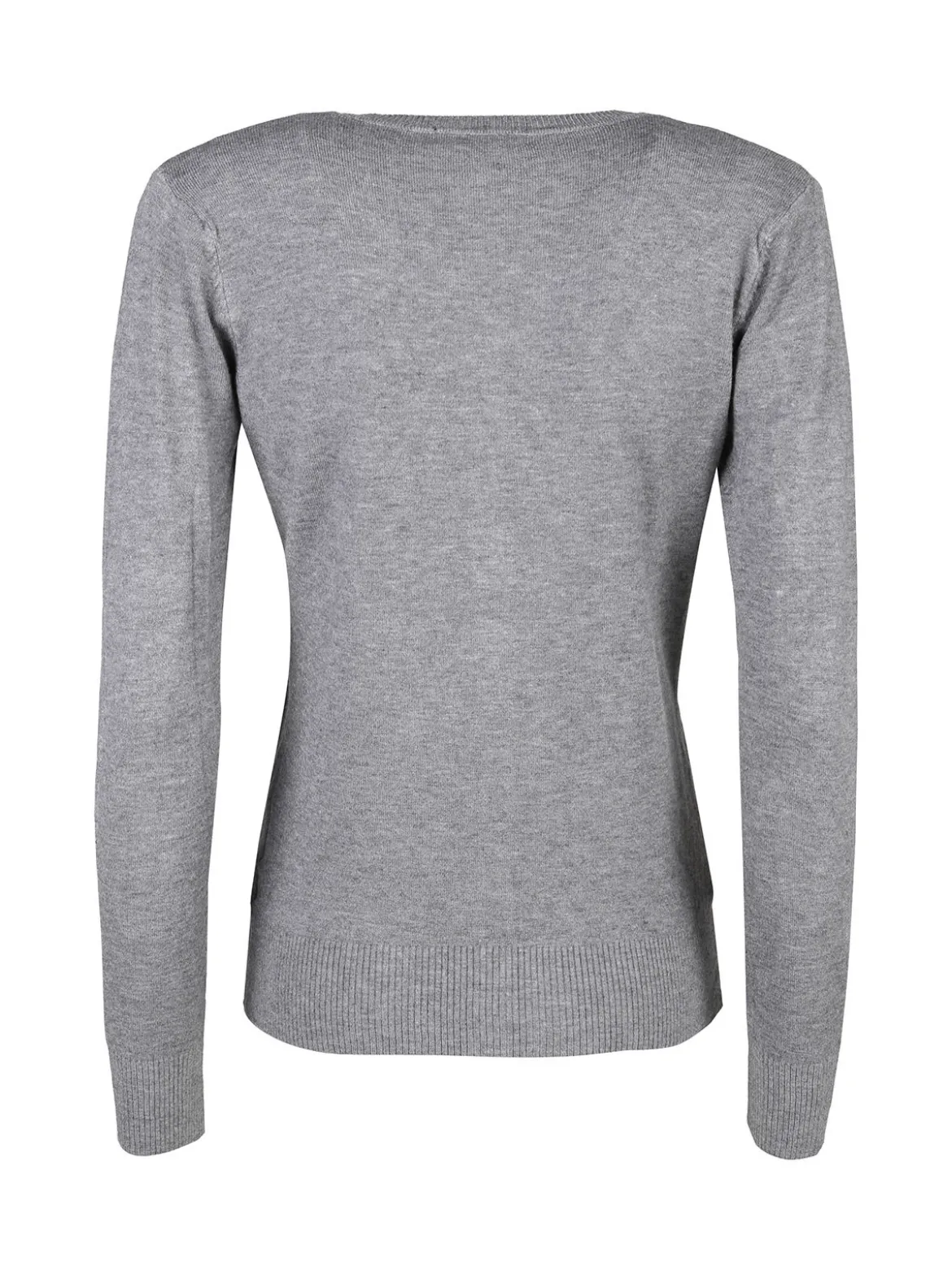 Solada Cardigan donna in maglia con bottoni - grigio