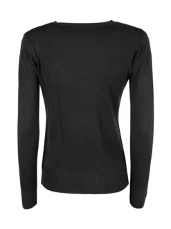 Solada Cardigan donna in maglia con bottoni - nero