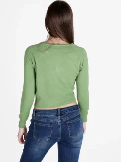 Solada Cardigan donna in maglia con scollo tondo