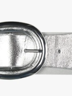 Solada Cintura elastica da donna con fibbia ovale - argento