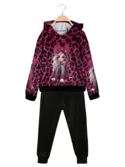 Solada Completo animalier da bambina 2 pezzi con cappuccio