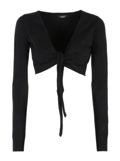 Solada Coprispalle scaldacuore donna in maglia - nero