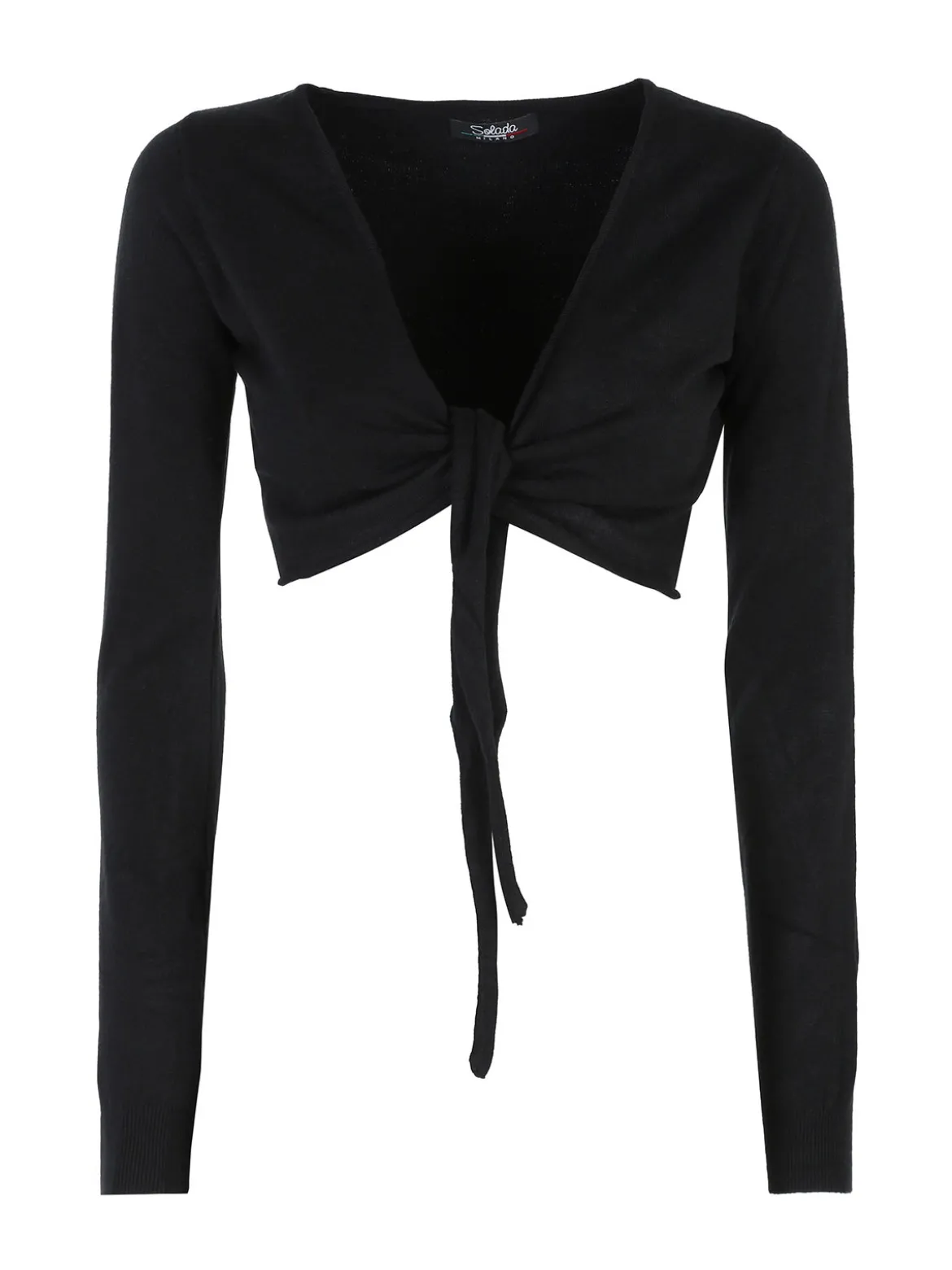 Solada Coprispalle scaldacuore donna in maglia - nero
