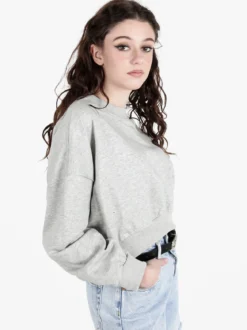 Solada Felpa cropped da donna oversize