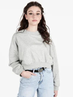 Solada Felpa cropped da donna oversize