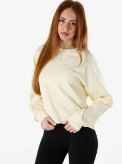 Solada Felpa oversize da donna in cotone - giallo