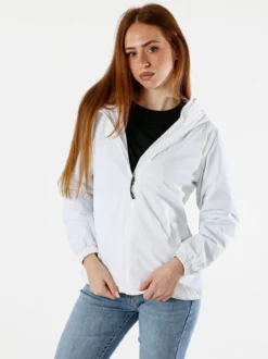 Solada Giacca a vento da donna con cappuccio - bianco