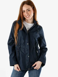 Solada Giacca a vento da donna con cappuccio - blu scuro