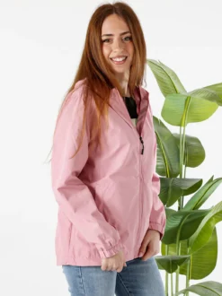 Solada Giacca a vento da donna con cappuccio - rosa