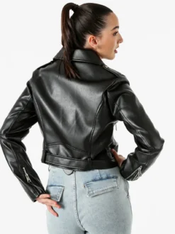 Solada Giacca biker da donna in ecopelle - nero
