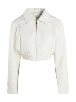 Solada Giacca cropped da donna in ecopelle