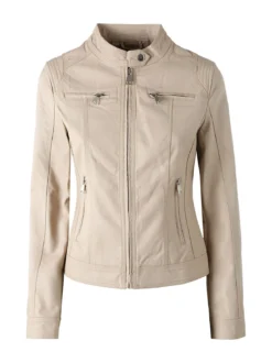 Solada Giacca da donna in ecopelle - beige