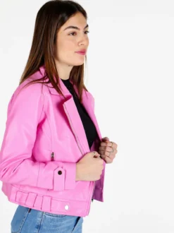 Solada Giacca donna biker in ecopelle