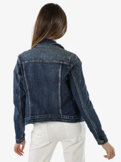 Solada Giacca donna in jeans con strass - jeans