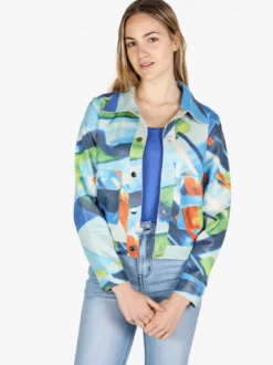 Solada Giacca donna oversize con stampe