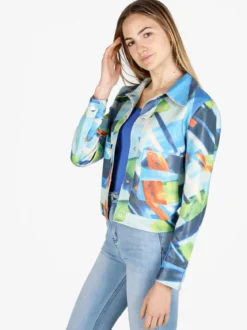 Solada Giacca donna oversize con stampe