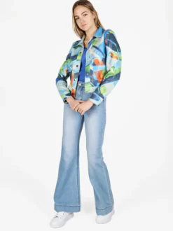 Solada Giacca donna oversize con stampe