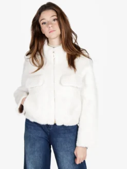 Solada Giacca donna oversize in pelliccia sintetica