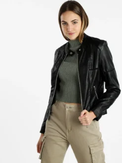Solada Giacca in ecopelle da donna
