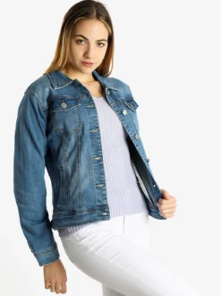 Solada Giacca in jeans da donna taglie grandi