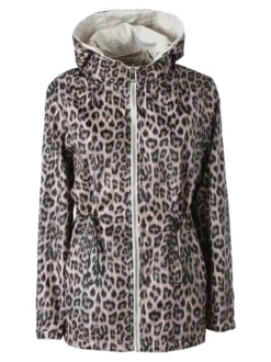 Solada Giacca leggera da donna reversibile con cappuccio e zip - panna