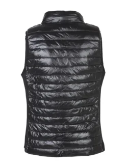 Solada Gilet donna effetto piumino con zip taglie grandi - nero