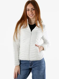 Solada Giubbino donna 100 grammi con cappuccio e zip - bianco