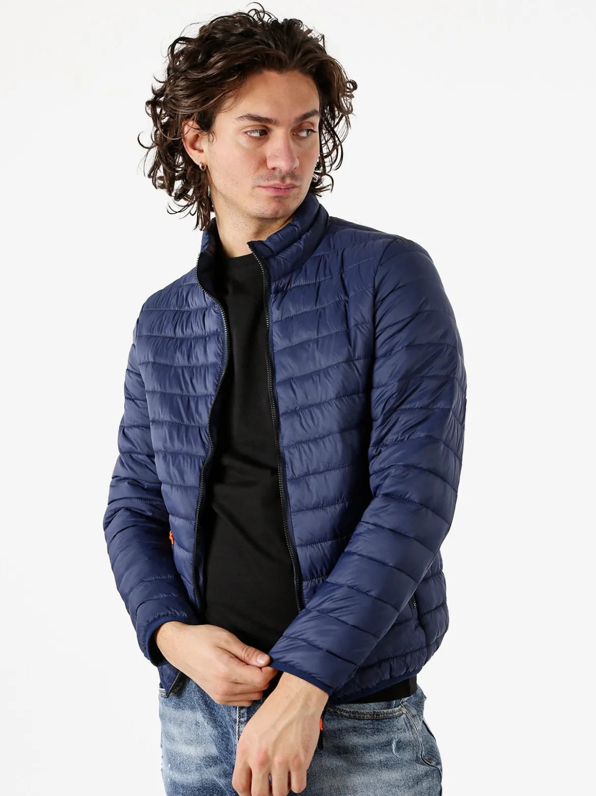 Solada Giubbino 100 grammi da uomo con zip - blu scuro