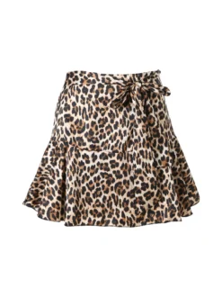 Solada Gonna corta da donna con stampa animalier - multicolore