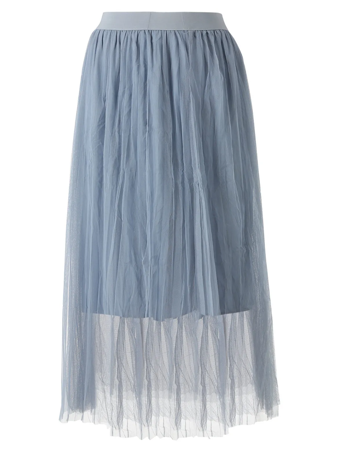 Solada Gonna midi da donna in tulle - cielo