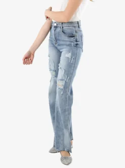 Solada Jeans balloon da donna con strappi - jeans