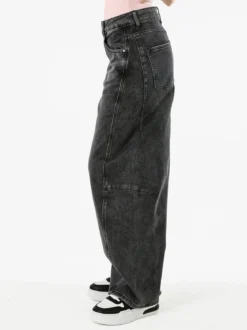 Solada Jeans donna baggy - nero