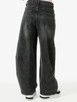 Solada Jeans donna baggy - nero