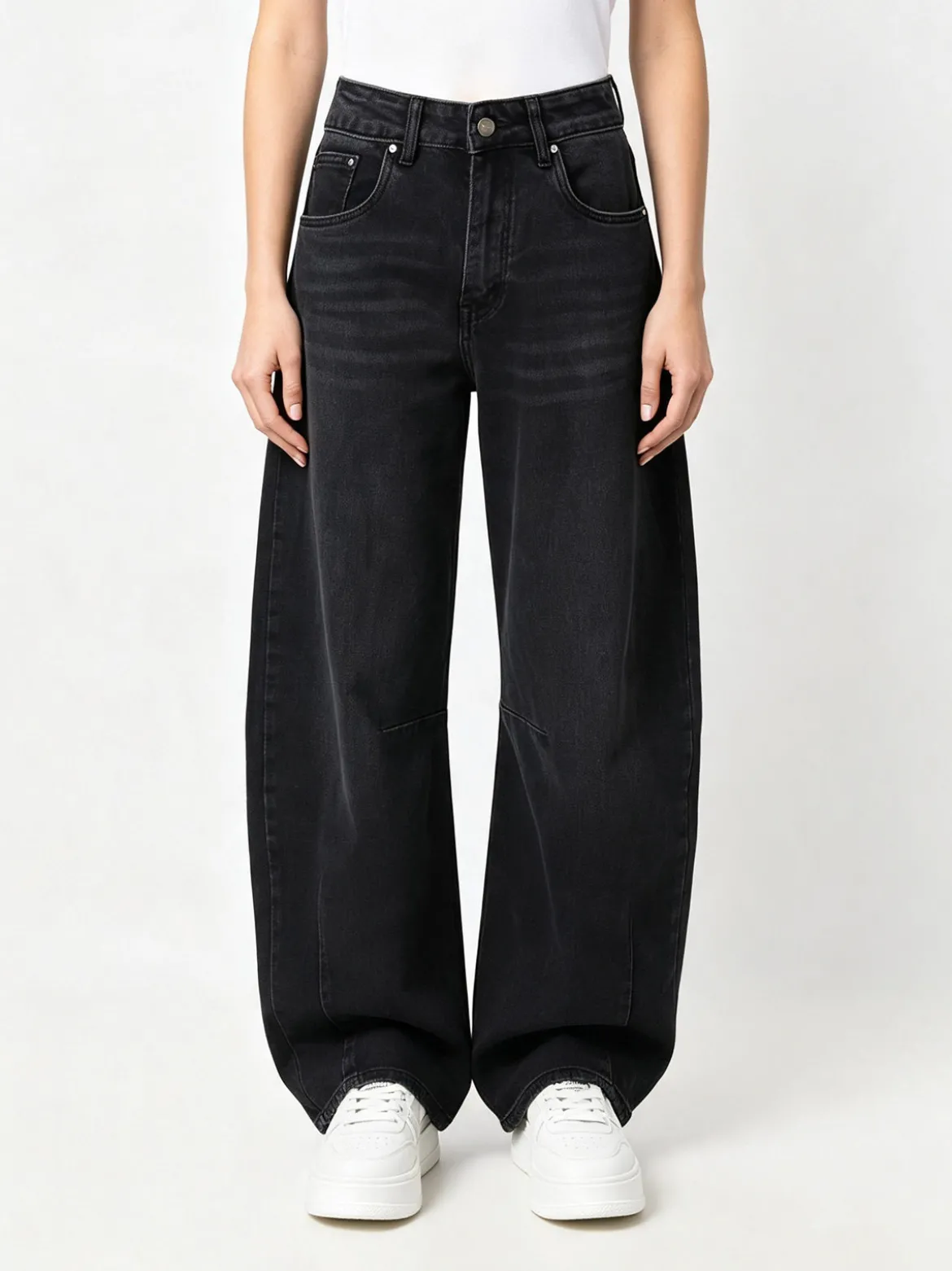Solada Jeans donna balloon - nero