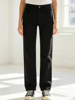 Solada Jeans donna mom fit - nero